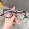 Sunglasses Anti Blue Light Flat Glasses Full Frame Ultra Thin PC Material Lady Fashion Can Be Equipped With Myopia