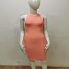 Abiti casual Moda Sexy Summer Women Bodycon Guaina posteriore Scava fuori Celebrity Evening Club Abito fasciatura rosa Vestido