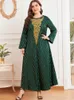 Etnische kleding plus size vestidos gewaad longue femme Musulman Eid Abaya Dubai Kaftan Turkije Islamitische Arabische moslim hijab -jurk voor vrouwen