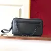 Klasik küçük zincir debriyaj çantası kadınlar için erkekler crossbody göğüs çantaları bayanlar açık kılıf tuval çanta kadın boyutu 22x15x5cm292o