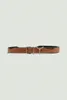 New Product Niche Design Notch Netal Couple Belt Deliberately Destroys Casual Dark Cowhide Simple Hardware Accessories Men/Women