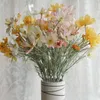 Decorative Flowers Artificial Daisy Spring Scenery Cosmos Silk Flower Simulation Plants Home Wedding Party Decoration