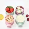 Boîtes de rangement poudre de lait bébé portable grande - Color Couleur multiploque complémentaire Boîte d'aliments complémentaires Organisateurs stratifiés indépendants