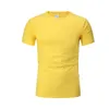 T-shirt da uomo T-shirt sportiva a maniche corte in puro cotone multicolore T-shirt Fitness Trainer Running Sportswea traspirante