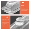 Plates Butter Dish Cheese Tray Keeper Holder Glass Dessert Clear Crystalcontainer Boxes Platesbread Cover Lids Saver Servingdishes