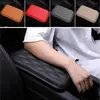 Stuurwielafdekkingen Auto -armleuning Kussen Cover 1pc Universal Pu Leather Soft Cushion Comfortabel