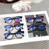 Monturas de gafas de sol Blue Light Protectio 2023 Mujeres jóvenes CH3440 Marca Óptica Prescriptio Marco de perlas Gafas Gafas Lentes Oculos