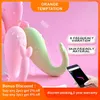 Skönhetsartiklar USB-laddning Silikon Dildo App Bluetooth Wireless Monster Vibrator Vagina Clits Stimulator G-Spot Vibration Egg Sexig leksak för kvinnor