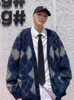 Pulls pour hommes Hip-Hop Rétro Cardigan Diamant Plaid Pull Veste Automne Hiver Hommes Femmes À Manches Longues Unisexe Preppy Vintage Top