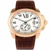 Caliber de 18k Rose Gold Mens Maszy Automatyczne maszyny Casual Watch W7100009 Sprzedaj sportowe zegarki sportowe 287U