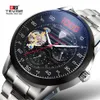 Tevise Men Heachton Automatic Watch Fashion Men الفولاذ المقاوم للصدأ ميكانيكية العمل على Wristwatch Relogio Maschulino297V