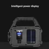 Zonne -led zaklamp met cob -werklichten t USB oplaadbare fakkellicht Solar Lantern Power Bank voor Camping Hiking6045198