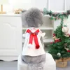 Hundkläder husdjur jul lyxkläder båge kjol höst vinter prinsessan klänning för små hundar
