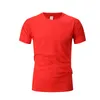 T-shirt da uomo T-shirt sportiva a maniche corte in puro cotone multicolore T-shirt Fitness Trainer Running Sportswea traspirante