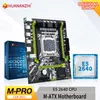 Huananzhi M Pro LGA 2011 Moederbord CPU Set met Xeon E5 2640 Combo Kit Set Ondersteuning DDR3 RecC -geheugen M.2 NVME USB SATA
