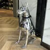 Dekorative Objekte Figuren 1 Stück Skulptur Dobermann Hund große Kunst Tierstatuen Figur Raumdekoration Harzstatue Ornament Geschenk Weihnachtsgeschenk 221231