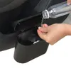 1 Uds accesorios de Interior de coche cubo de basura Auto vehículo cubo de basura negro cubo de basura caja de almacenamiento de coche para Cenicero de coche