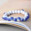 Strand Fashion Vintage Handmade Ceramic Bracelet Beads Blue And White Porcelain Bangle Ornaments Colorful Bracelets Party Jewelry Gifts