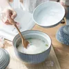 Tigelas tigelas japonesas estilo minimalista criativo Cerâmica Cerâmica Resistente a Steam Bowl com tampa de sopa de ovo cozido no vapor de mesa doméstico