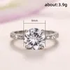 Обручальные кольца Caoshi Elegant Lady Bands Модное предложение кольцо с круглой формой Crystal All Match Trend Accessories