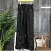 Women's Sleepwear 5914Summer Style Imitation Silk Casual Pants Women's Home Wear Plus Size Pajamas Can Be Worn Outside