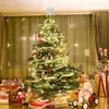 Dekoracje świąteczne złotą brokat Tree Top Iron Art Star Znakomite dla domowych ozdób świątecznych