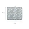 Table Mats 1pc Drain Mat Multi-purpose Kitchen Drying Cups Dishes Cutting Board Absorbent Placemat Water Control Sponge