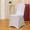 Chair Covers Universal White Stretch Spandex Cover Dining Seat Slipcover Wedding Banquet Party El Kitchen