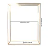 Party Decoration Luxury Wedding Arch Square Backdrop Balloon Stand Background Shiny Metal Gold Plating Birthday Stage Outdoor Frame