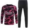 2022 2023 PSGS Football Tracksuit 2021 2022 Estilo clássico Paris Mbappe Soccer Jersey Treining Treining Treining Metle Pull Manga Longa Sergio Ramos Verratti Icardi Crianças Adultas