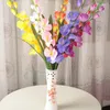 Decorative Flowers Artificial Silk Fabric Gladiolus Fresh Beautiful Simulation for Home Ornament Wedding Decoration Supplies