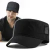 Casquettes de balle hommes grande taille chapeau séchage rapide haut plat loisirs de plein air soleil femmes grande maille armée casquette 56-60 cm 61-68 cm