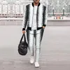 Men's Tracksuits Dinner Jackets For Men Mens Winter Casual Street Woven Jacket Pants Gradient Striped Two Piece Vintage Track Suit