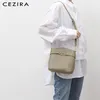 Borse da sera CEZIRA Fashion Design PU Secchiello in pelle per donna 2022 Borsa a tracolla di marca Borsa a tracolla Vegan Set Borsa a tracolla femminile