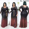 Roupas étnicas Sexy V pescoço preto Vestido para jantar de lantejoulas DIASHIKI Vestidos de festas de casamento de baile africanos elegantes dubai abaya long maxi vestido