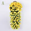 Decorative Flowers DIY Artificial Silk Violet Ivy Hang Flower For Garland Wall Hanging Plant Wedding Home Party Balcony Decor