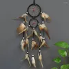 Decorative Figurines Vintage Home Decoration Retro Feather Dream Catcher Feathers Wall Hanging Catchers Weaving Decor Gifts For Car Room