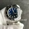 Men Size Watch N Factory V11 Blue Dial 1266600 904L Stal nierdzewna Cal 2836 Automatyczny ruch szafirowy szklanka 44 mm ceramiczna ramka W210B