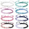 Strand 6mm Angelite Beads Bracciale Calcedonio Angelo Reiki Stone Bracciali intrecciati per donna Uomo Braccialetti fatti a mano in corda intrecciata Gioielli