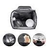 Car Trash Can Car Folding High Quality Car Trash Can Waterproof Liner Creative Trash Oxford Material Washable and Durable Black