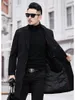 Hommes Trench Coats Arrivée 2023 Manteau Printemps 75% Laine Hommes Hommes Casual Haute Qualité Longue Vestes Taille M-4XL