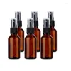 Bottiglie di stoccaggio 6 pezzi 20 ml Vetro ambrato Nebbia fine Spray Contenitori liquidi cosmetici da viaggio riutilizzabili vuoti per la pulizia del trucco