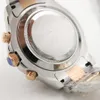 Luksusowy zegarek Master II 44 mm Automatyczne mechaniczne mechaniczne zegarki ze stali nierdzewnej bez zamiatania baterii Model 116681 Samozwańczy Rose Go2653