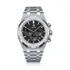 Luxe automatisch mechanisch horloge voor heren Requin Royal Brand Silver White Roestvrij staal Case 26331st OO 1220st 02 Black Calen2271