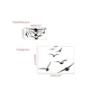 Autocollants muraux kakuder mobile Creative Swallow Bird PVC Window Sticker Decorative Mural Adesivo de Parede Drop Ship 2022