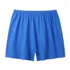 Underpants Men Homewear Sexy Home Shorts Solid Pyjamas Trunks Mens Casual Male Panties Loose Comfortable Sleep Bottoms Sleepwear A50