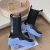 Däckdesigner stövlar kvinnor casual skor plattform sneakers mens äkta läder chelsea martin boot motocycle topdesigners051