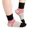 Men's Socks Men Fashion Cotton Stripe Five Toes Design Soft Breathable Casual Sport