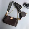 Borse a tracolla L 48Borsa in tre pezzi piccola moda classica e stile con cerniera leggera con piccola borsa appesa può essere obliqua220J