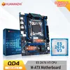 Huananzhi QD4 LGA 2011-3 Intel Xeon E5 2676 V3 DDR4 RECC ile Anakart ECC Olmayan Bellek Olmayan Kombo Kiti SET NVME USB 3.0